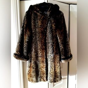 Leopard Faux Fur Coat